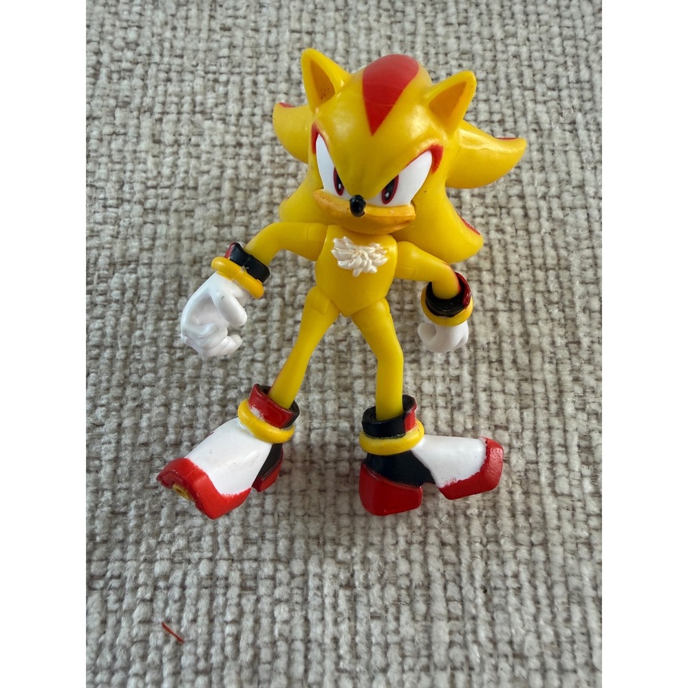 Jakks Pacific Sonic the Hedgehog Super Shadow 2.5" Action Figure Loose  0732NT01
